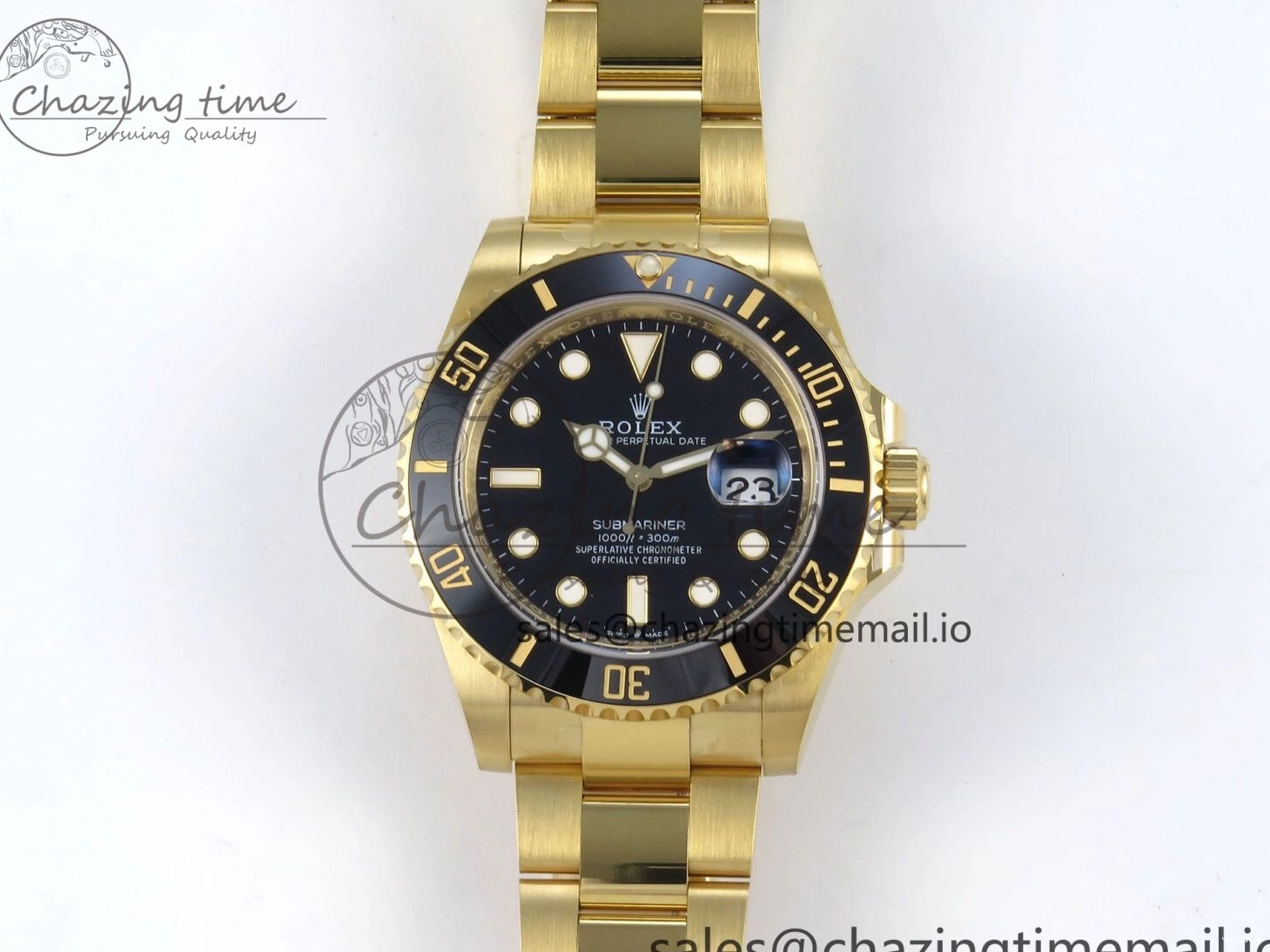 Black Bracelet 904L 126618 Best LN 1:1 Ceramic YG Submariner THBF Edition SH3235 41mm on 0102